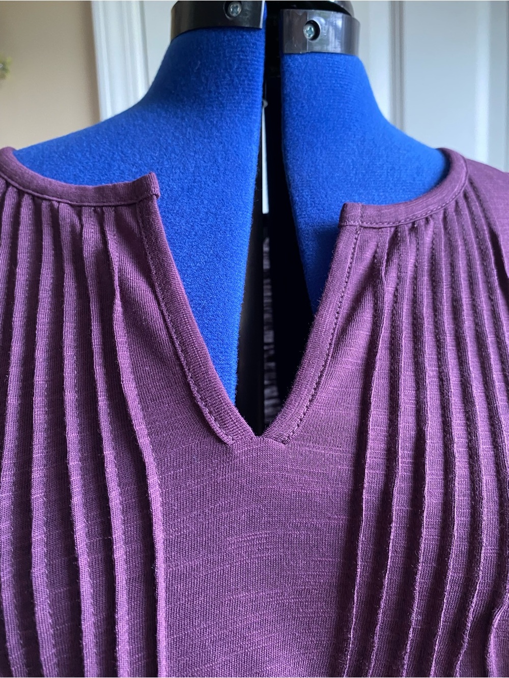 Christopher & Banks Knit Pleated Top